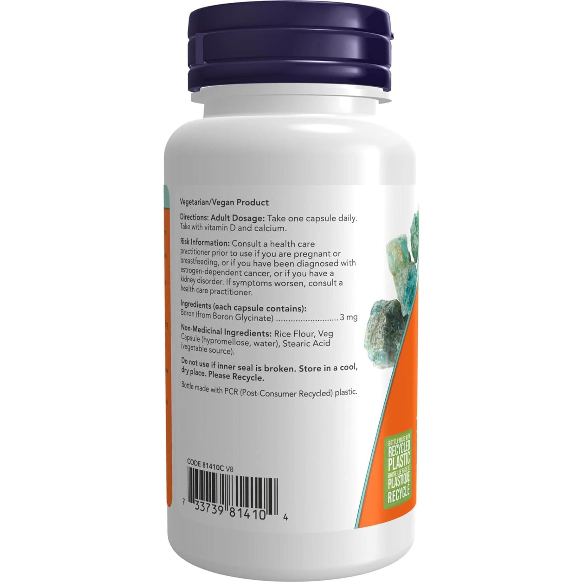 100 Capsules | Boron 3 mg