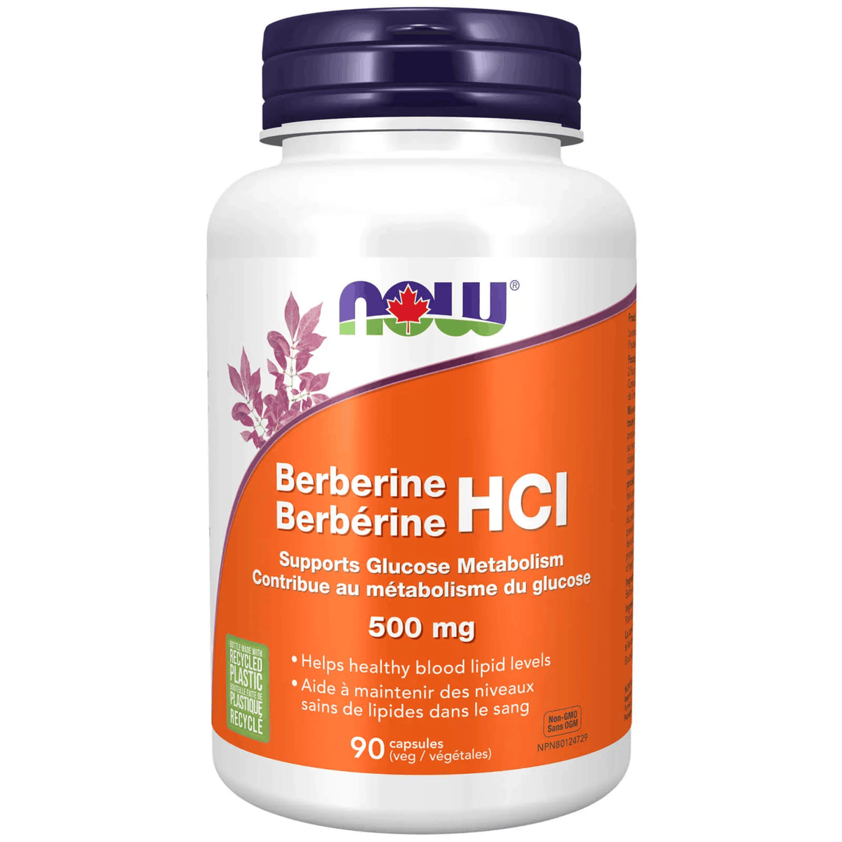 NOW Berberine HCI 500mg, Supports Glucose Metabolism, 90 Vegetable Capsules