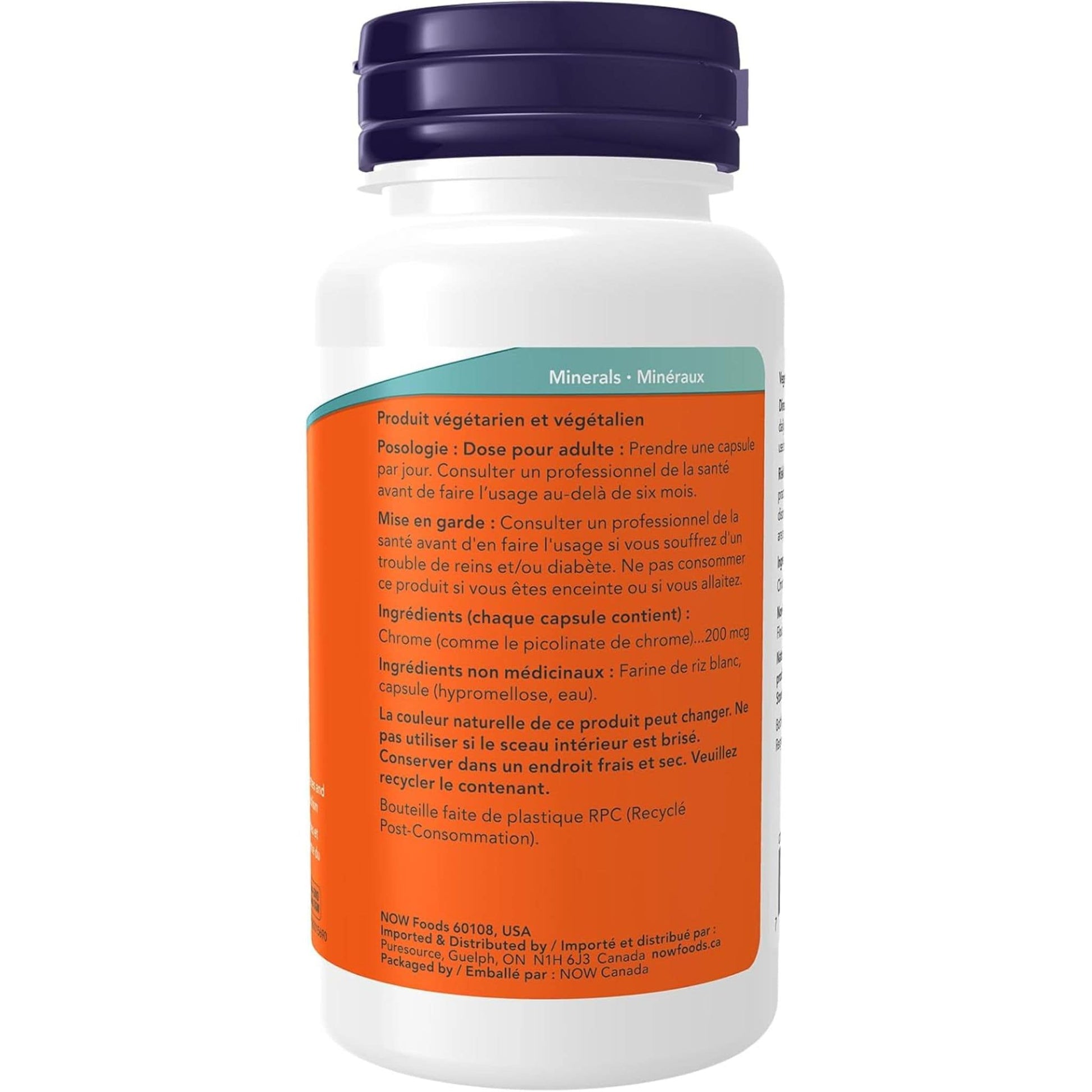 100 Vegetable Capsules | NOW Chromium Picolinate 200 mcg