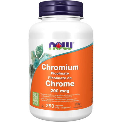 250 Vegetable Capsules | NOW Chromium Picolinate 200 mcg