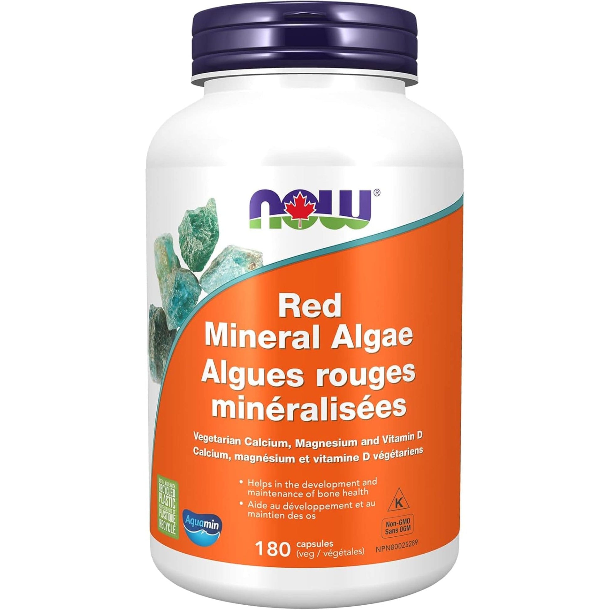 180 Vegetable Capsules | NOW Red Mineral Algae
