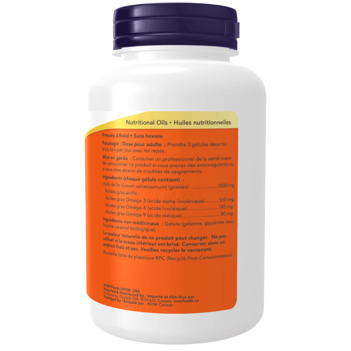 100 Softgels | NOW Flax Oil Softgels
