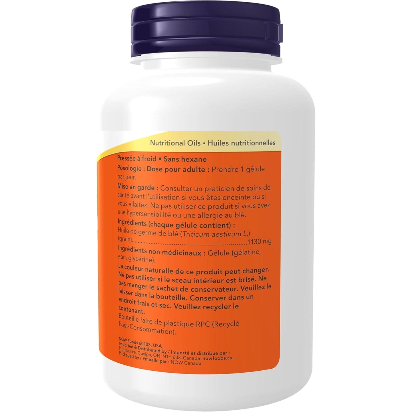 100 Softgels | NOW Wheat Germ 1130 mg