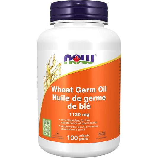 100 Softgels | NOW Wheat Germ 1130 mg