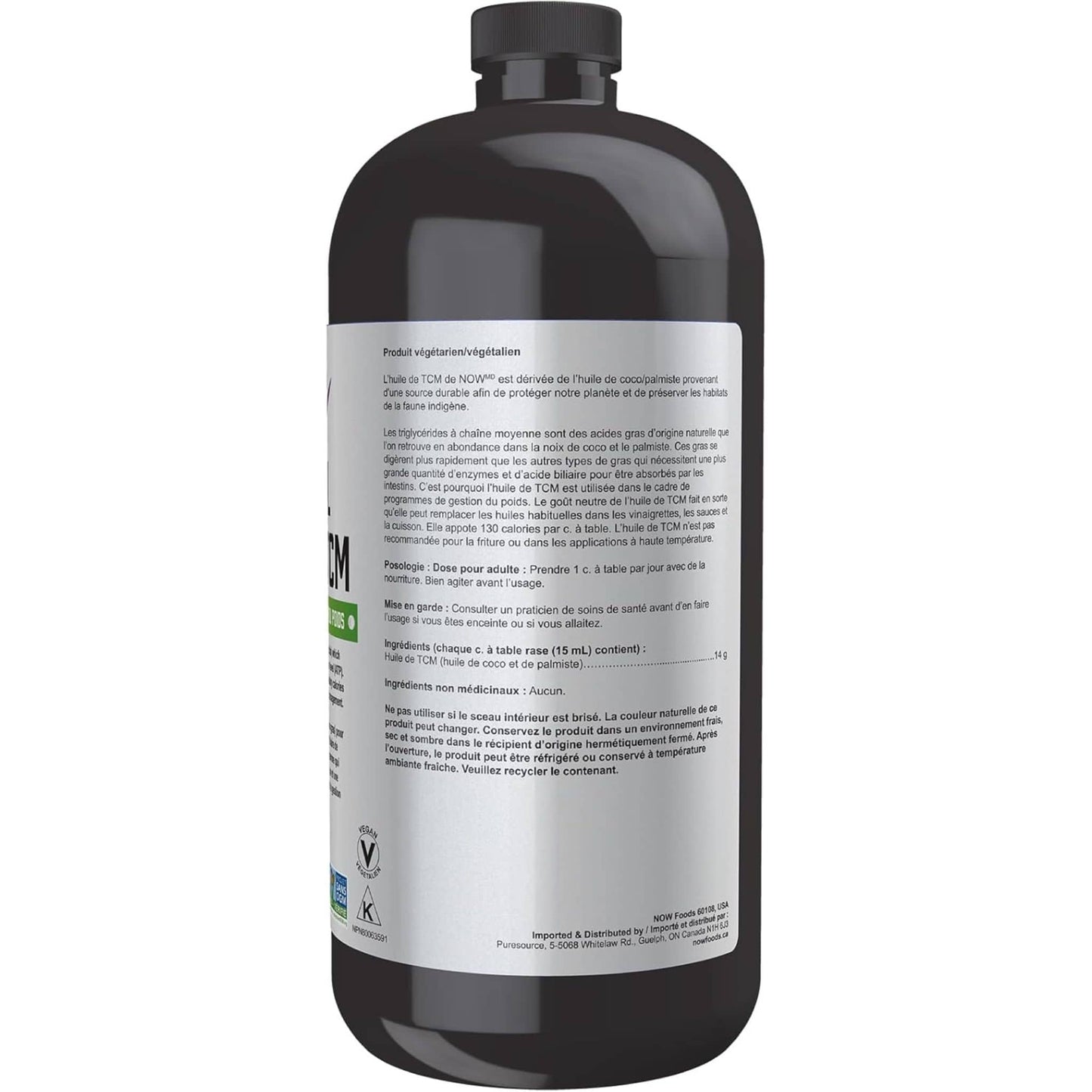 Unflavoured, 946mL | NOW Sports MCT Oil, Weight Management