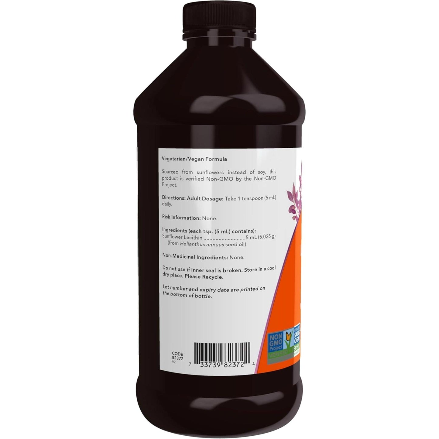 473mL | NOW Sunflower Lecithin Liquid