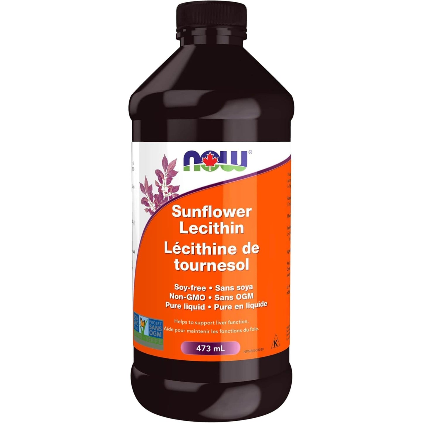 473mL | NOW Sunflower Lecithin Liquid