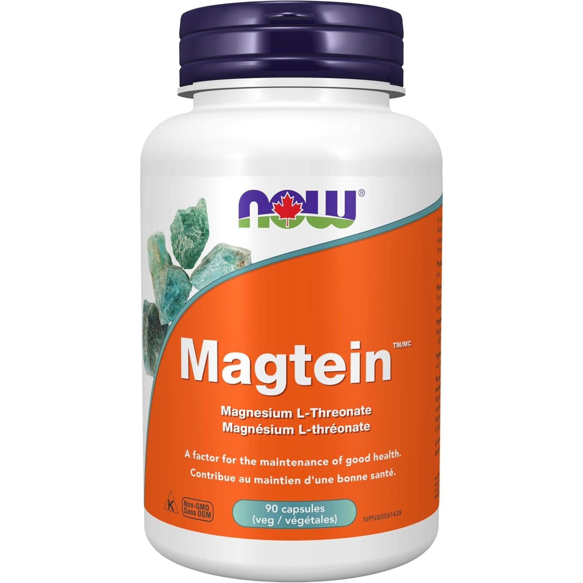 90 Vegetable Capsules | NOW Magtein Magnesium L-Threonate