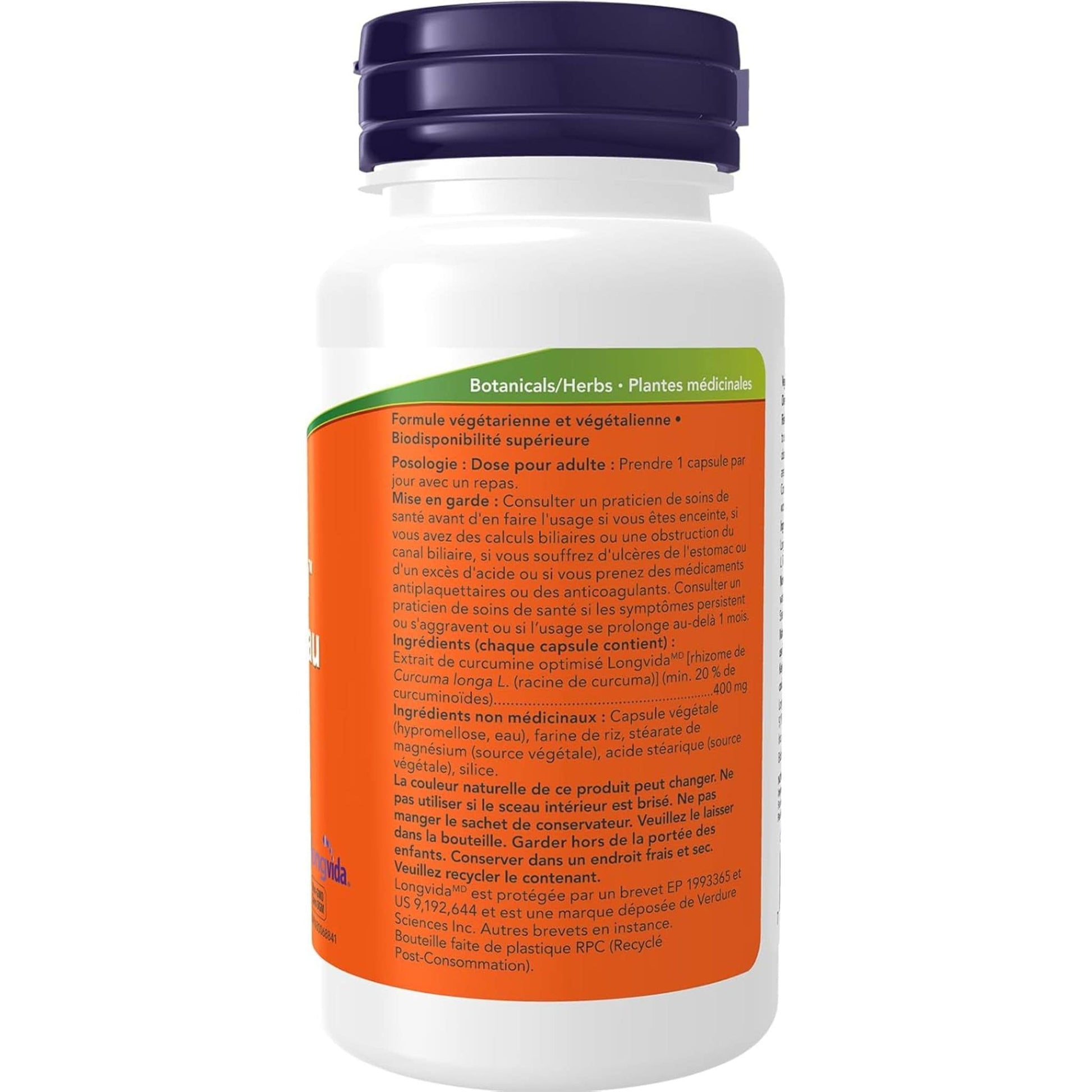 50 Vegetable Capsules | Now CurcuBrain 400 mg, Optimized Curcumin Extract 