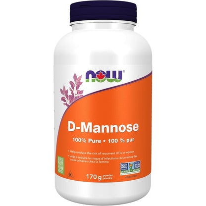Natural, 170g | NOW D-Mannose 100% Pure Powder