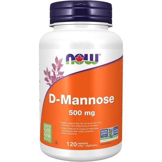 120 Vegetable Capsules | NOW D-Mannose 500 mg