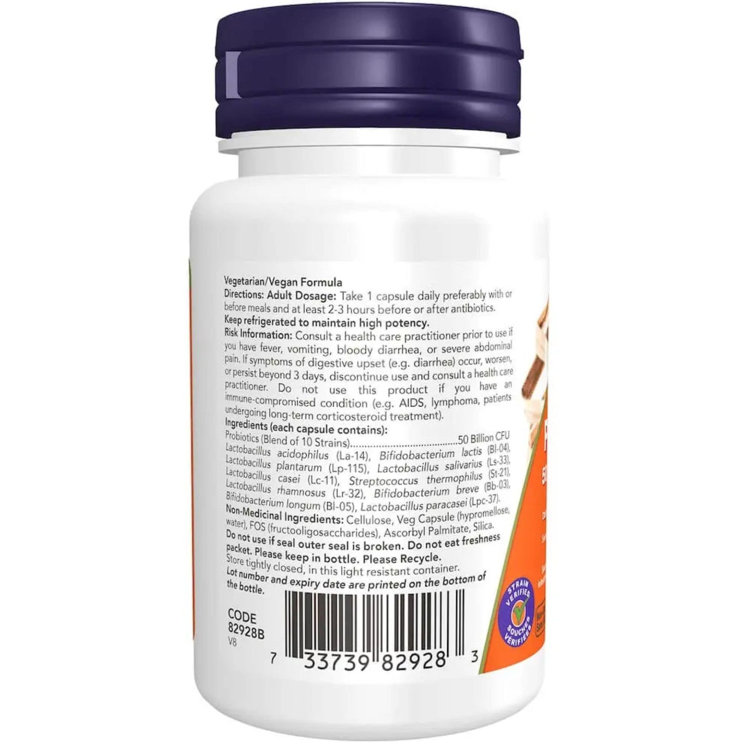 50 Vegetable Capsules | NOW Probiotics-10, 50 Billion