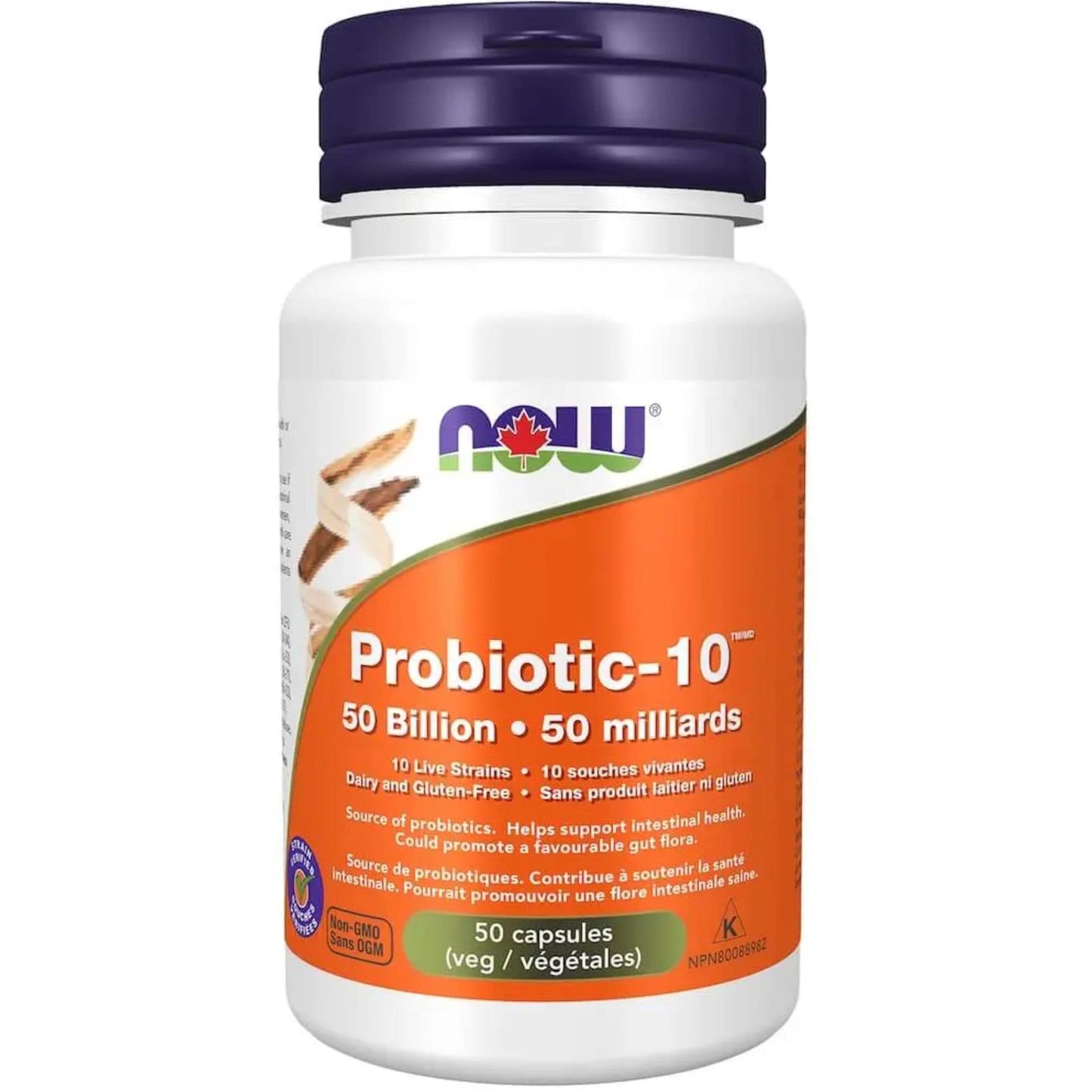 50 Vegetable Capsules | NOW Probiotics-10, 50 Billion
