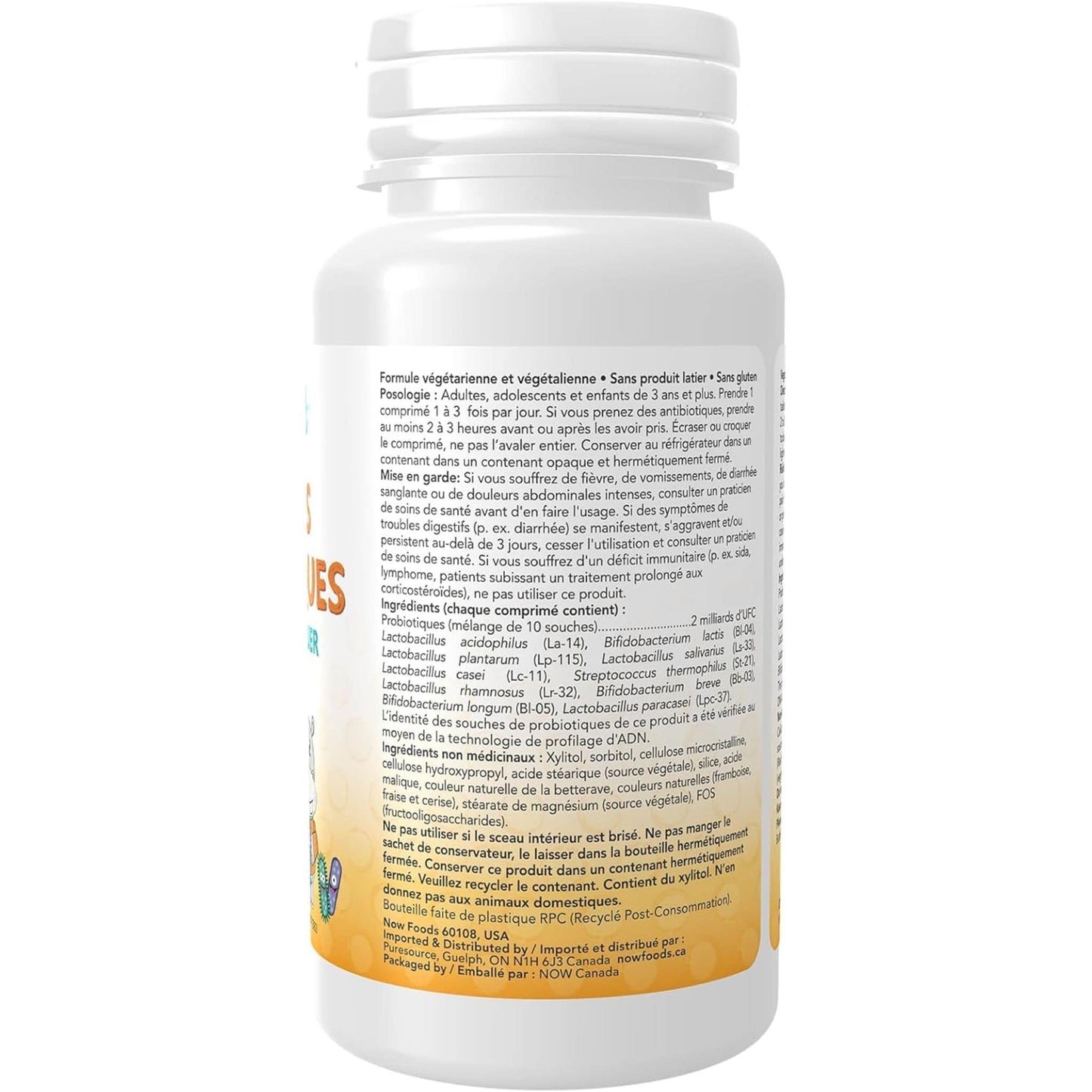 Natural Berry Flavours, 60 Chewable Tablets | NOW Kids Chewable Probiotics, 2 Billion