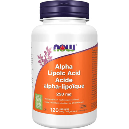 120 Vegetable Capsules | NOW Alpha Lipoic Acid 250 mg
