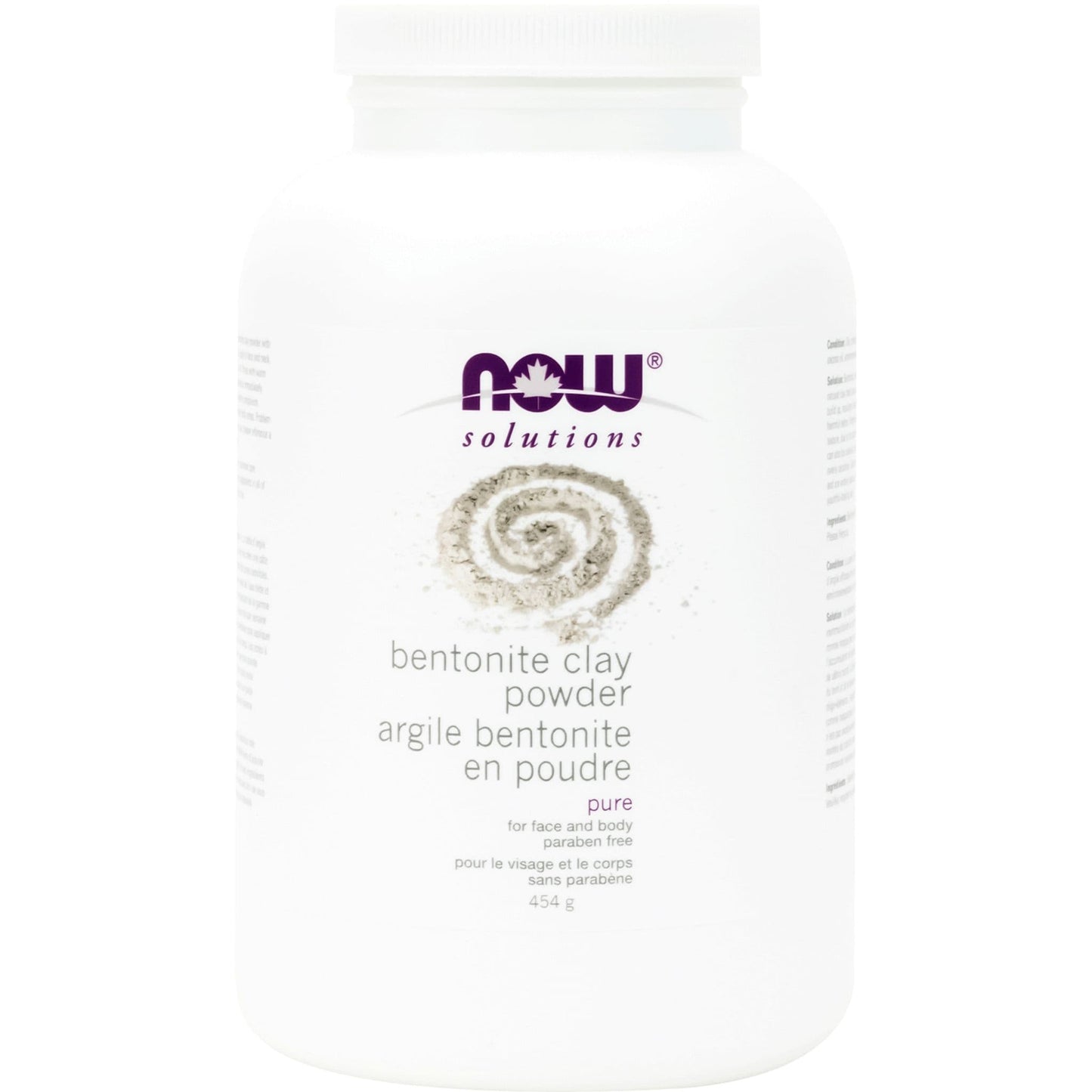 454g | NOW Solutions Bentonite Clay Powder