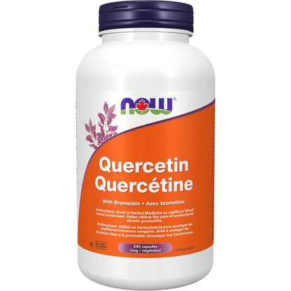 240 Vegetable Capsules | NOW Quercetin with Bromelain