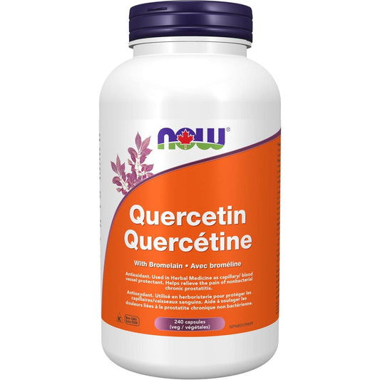 240 Vegetable Capsules | NOW Quercetin with Bromelain