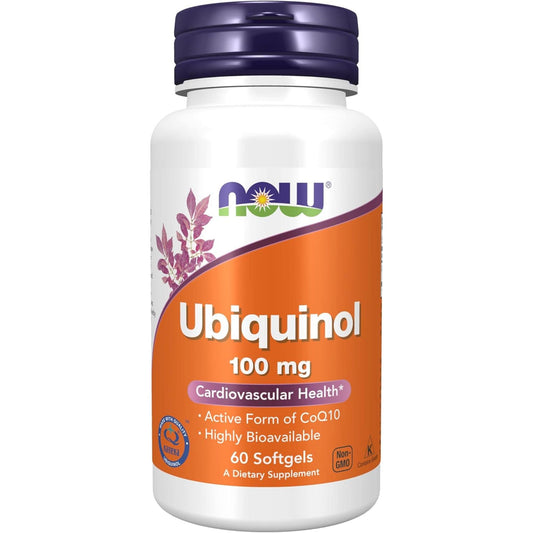 60 Softgels | NOW Ubiquinol 100 mg