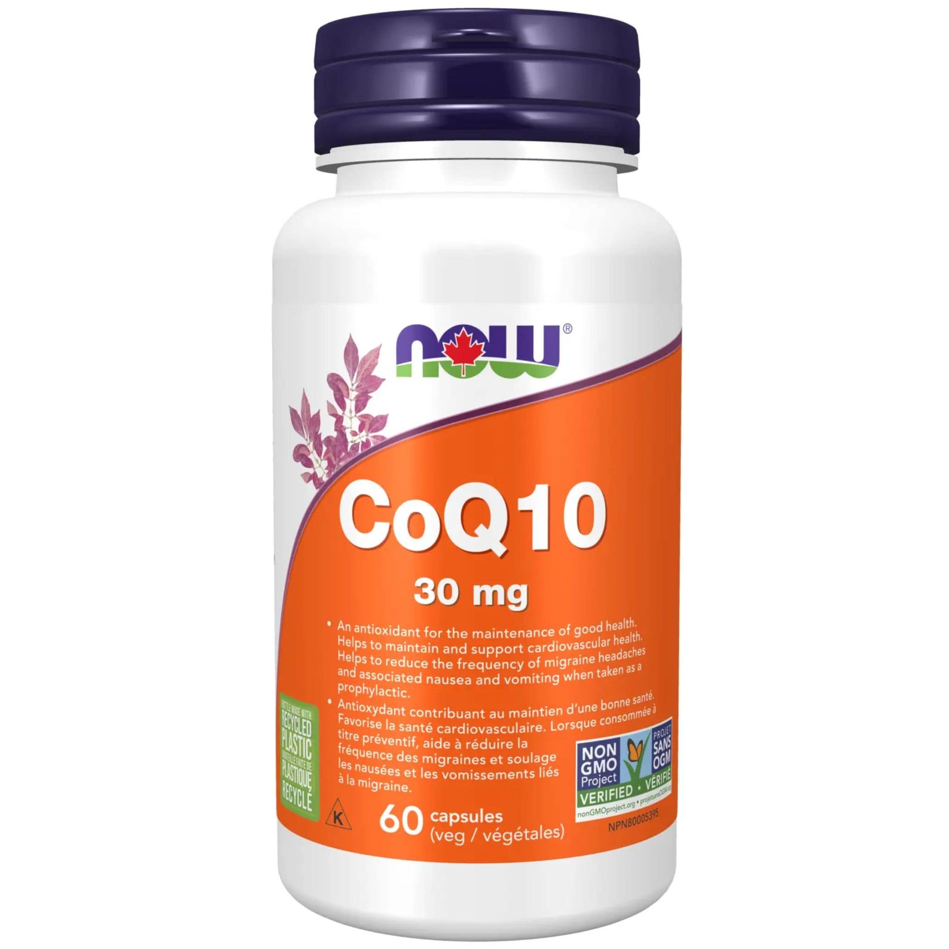 60 Vegetable Capsules | NOW CoQ10 30 mg