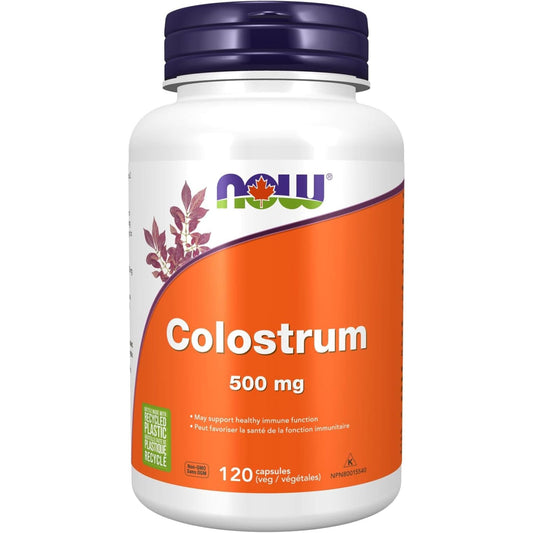 120 vegetable Capsules | NOW Colostrum 500 mg