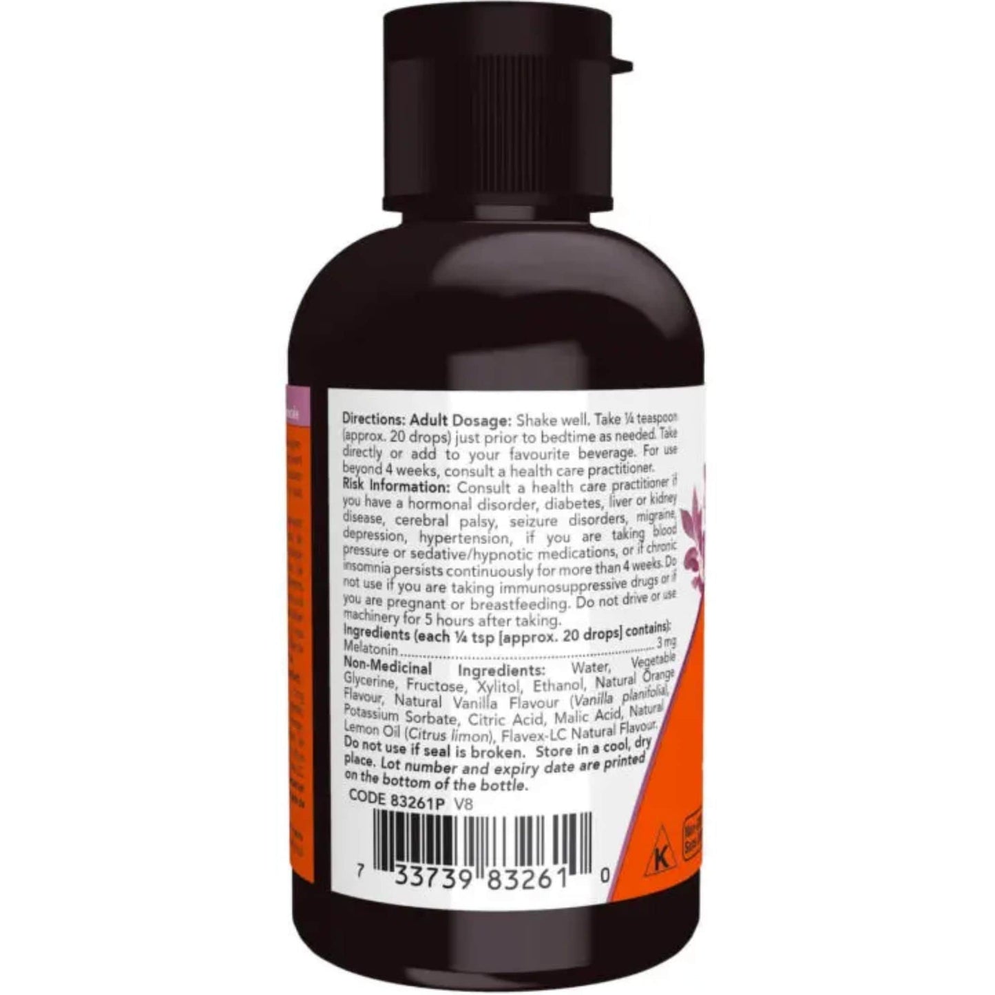 60mL | NOW Melatonin Liquid Fast Absorption