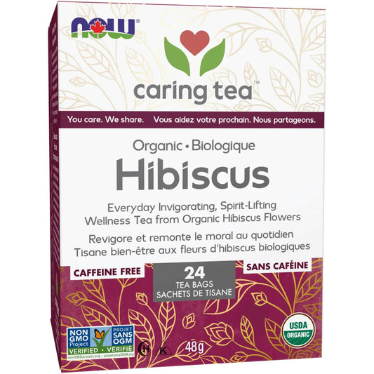 24 x 48g Tea Bags | NOW Organic Hibiscus Tea