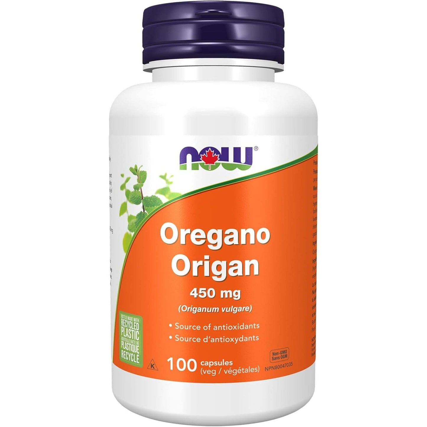 100 Vegetable Capsules | NOW Oregano 450 mg