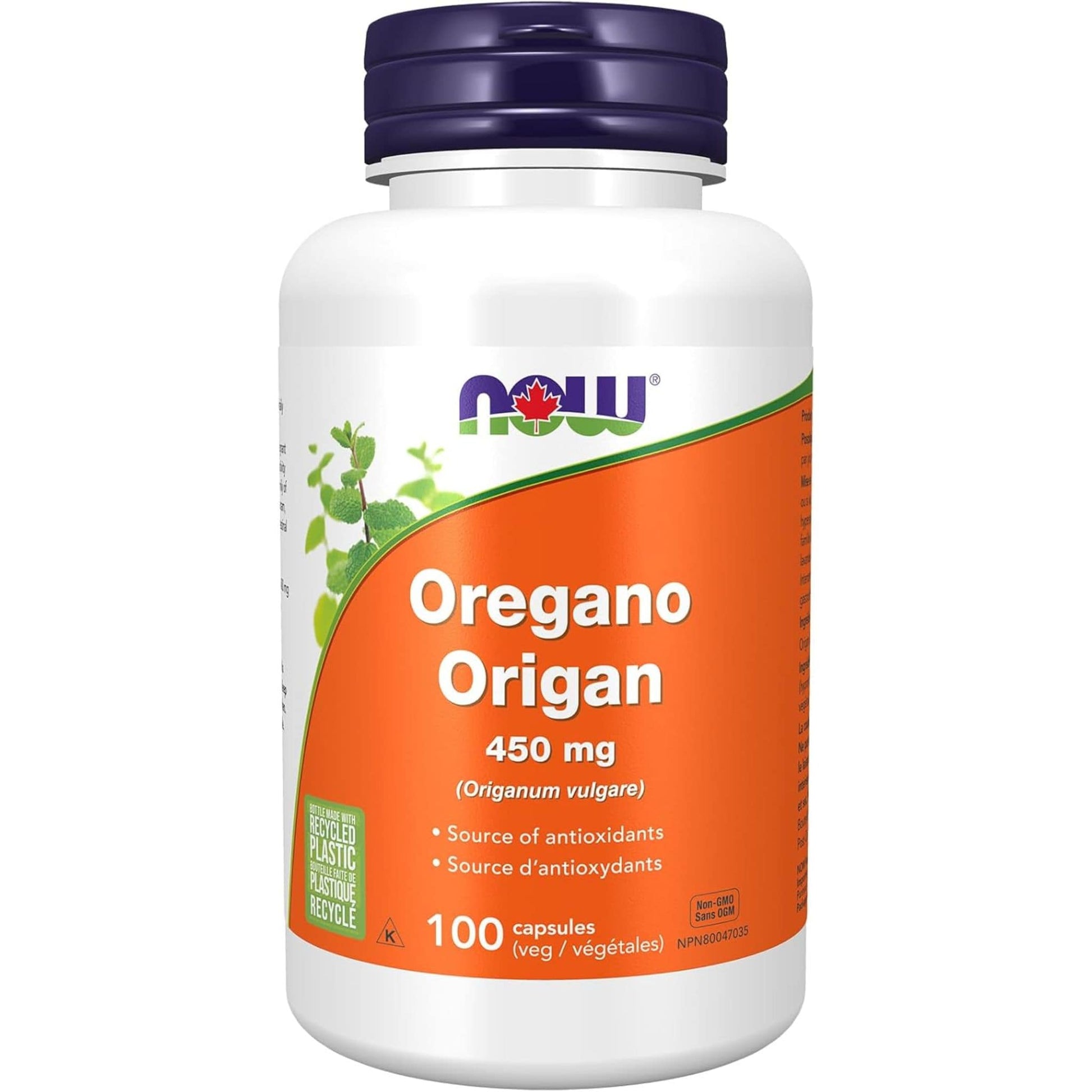 100 Vegetable Capsules | NOW Oregano 450 mg