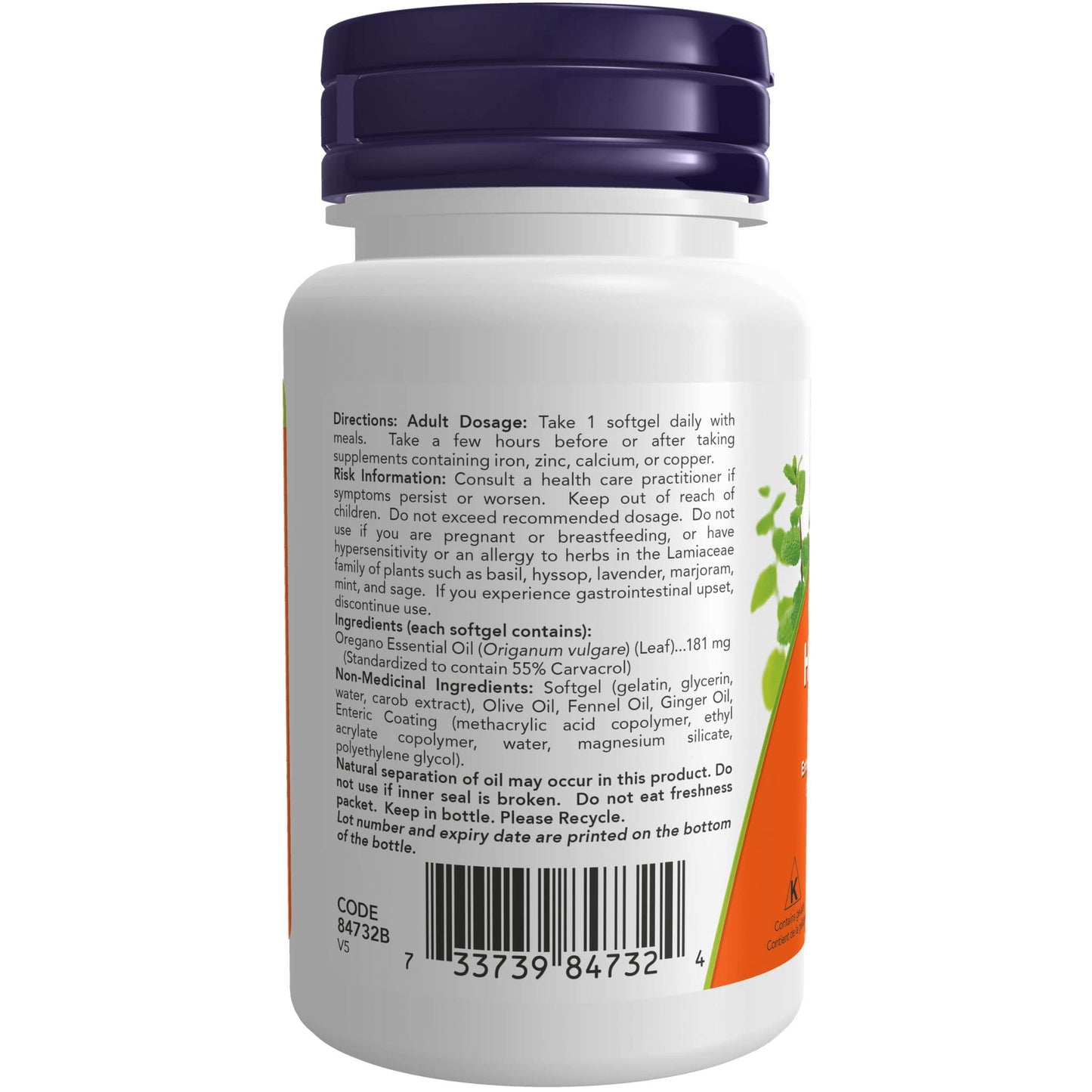 90 Softgels | NOW Oregano Oil Enteric Coated