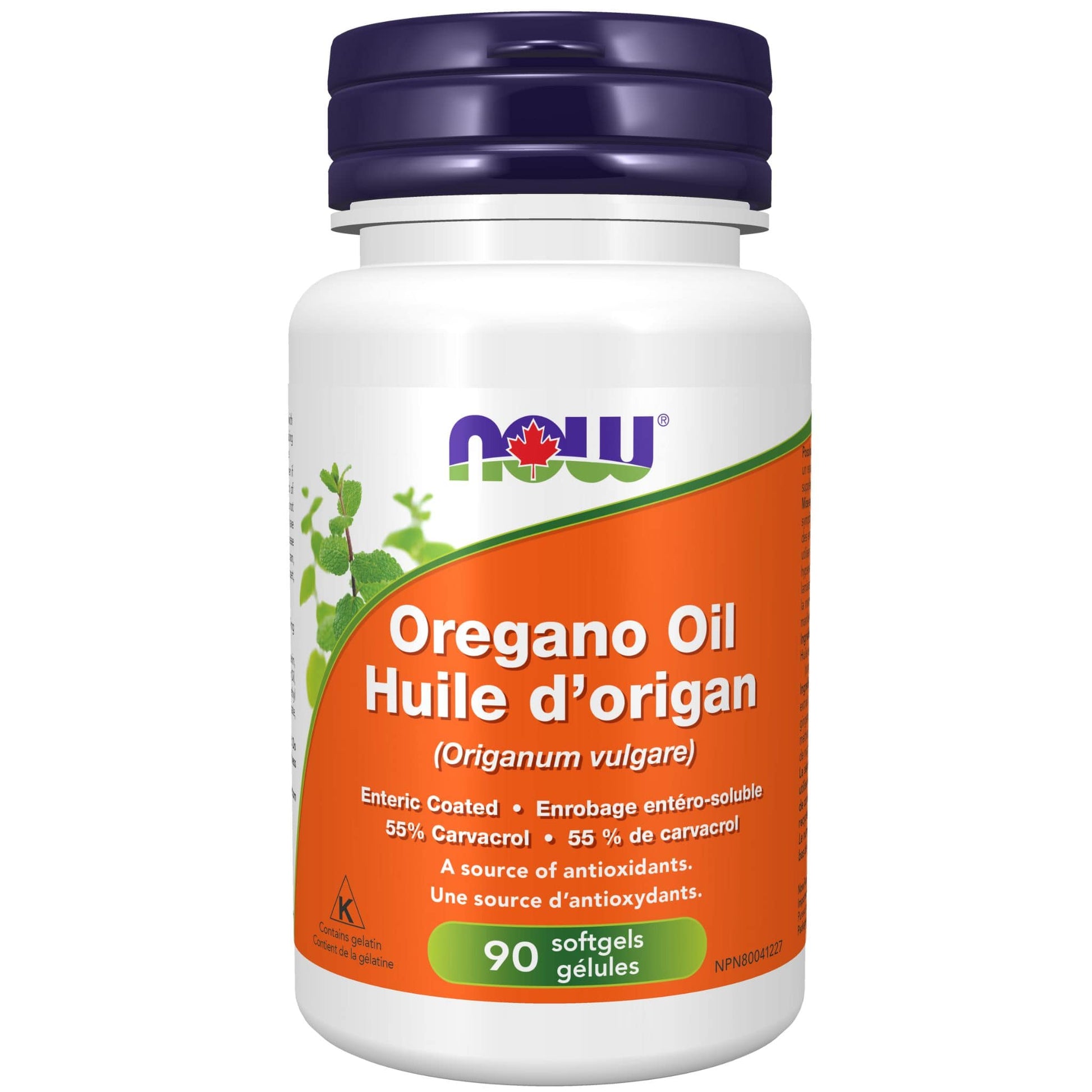 90 Softgels | NOW Oregano Oil Enteric Coated