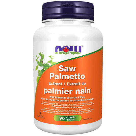 90 Softgels | NOW Saw Palmetto Extract 