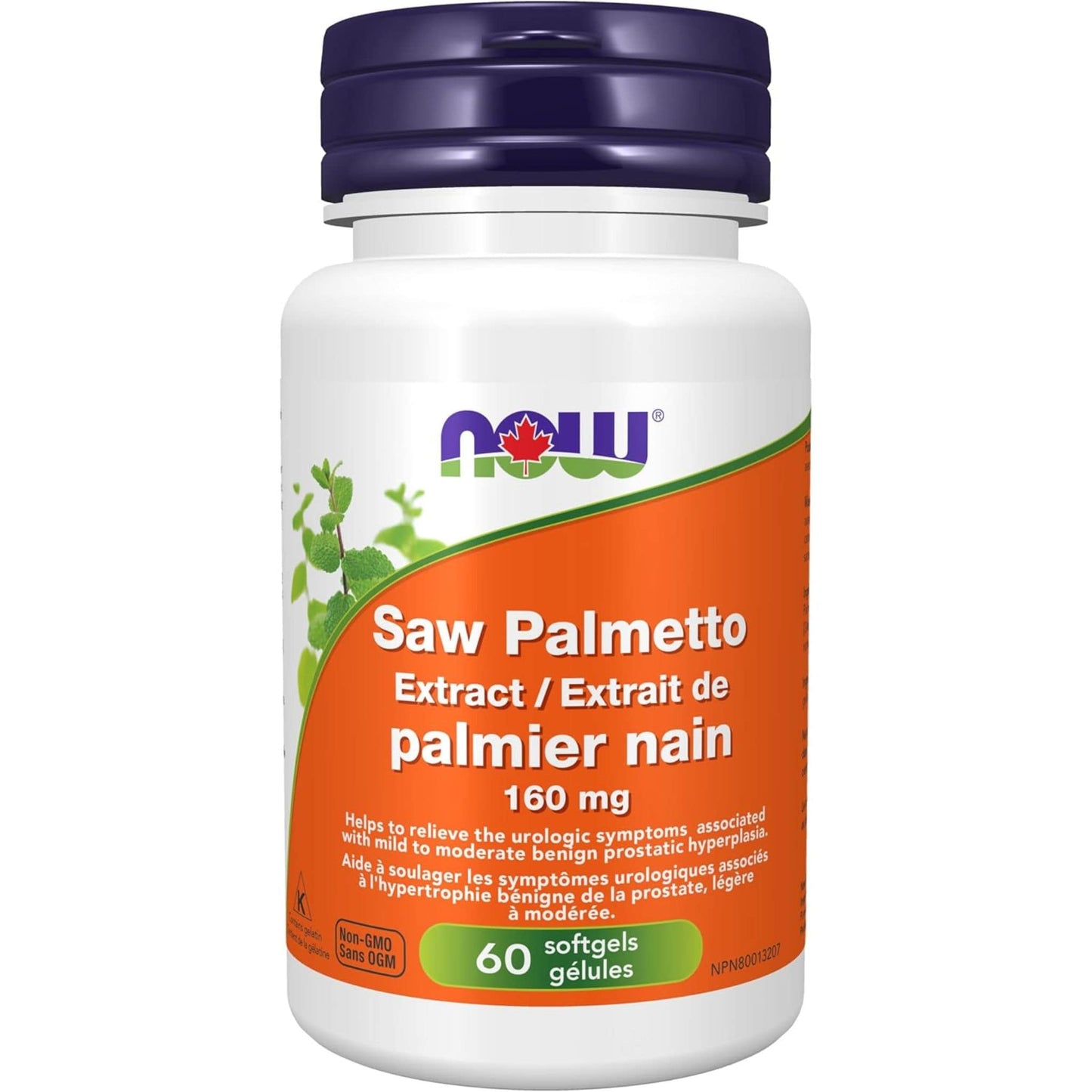 60 Softgels | NOW Saw Palmetto Extract 160 mg