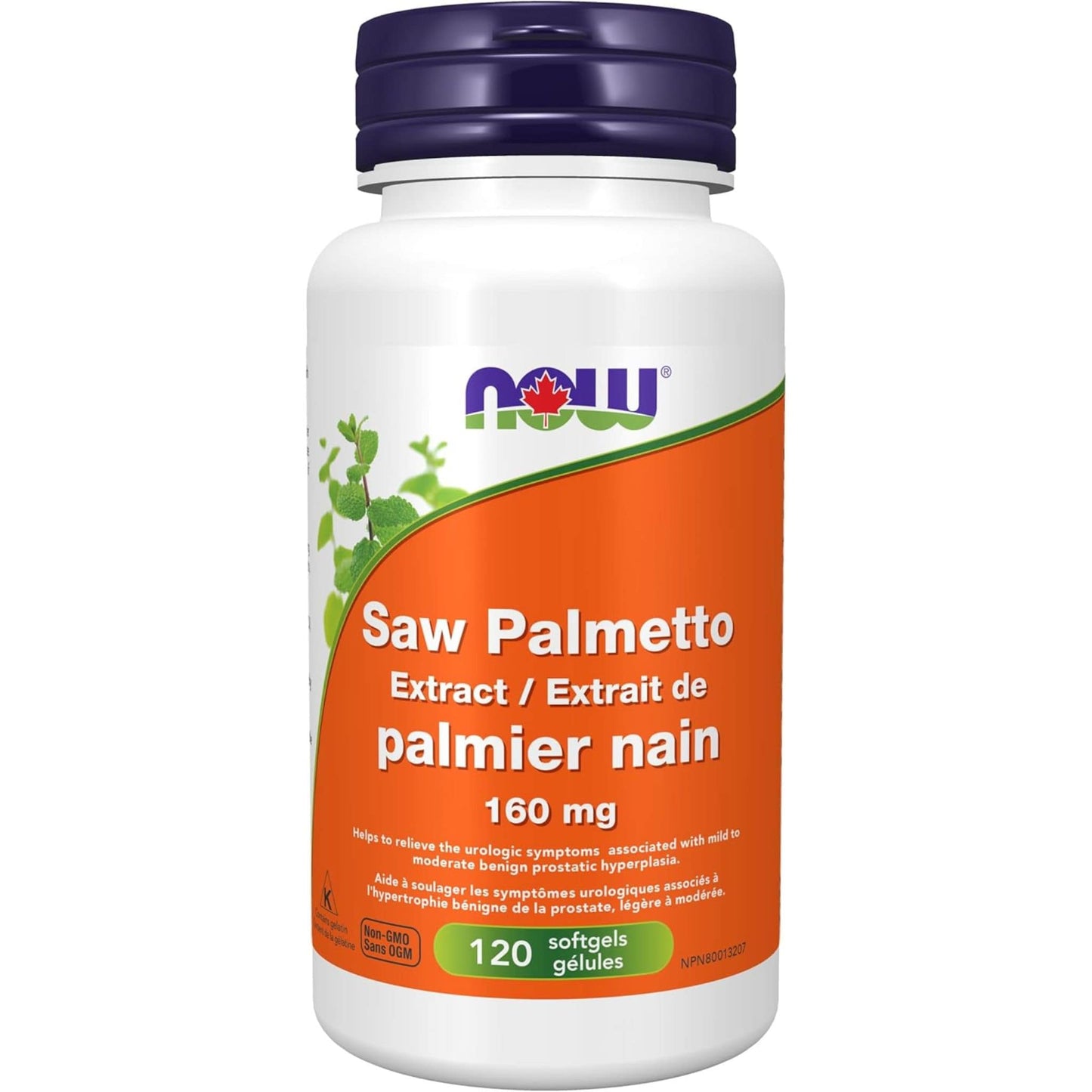 120 Softgels | NOW Saw Palmetto Extract 160 mg