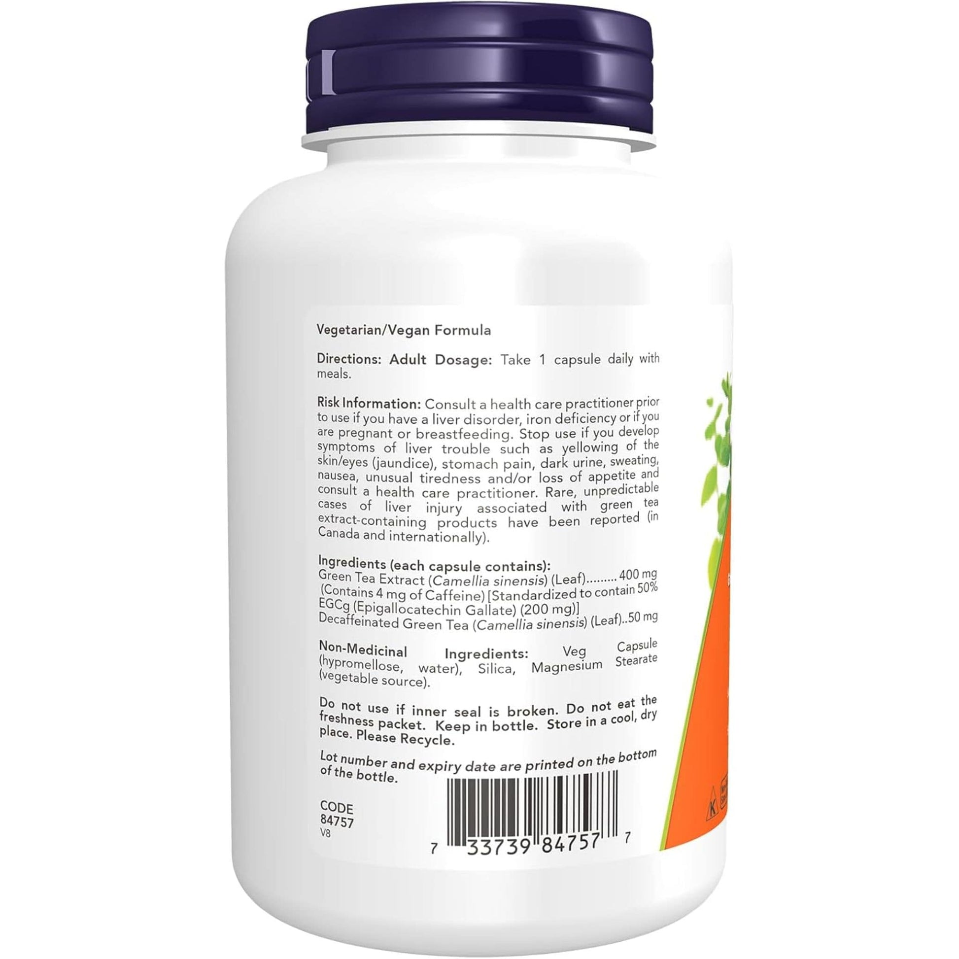 180 Vegetable Capsules | NOW EGCg 400 mg, High Potency