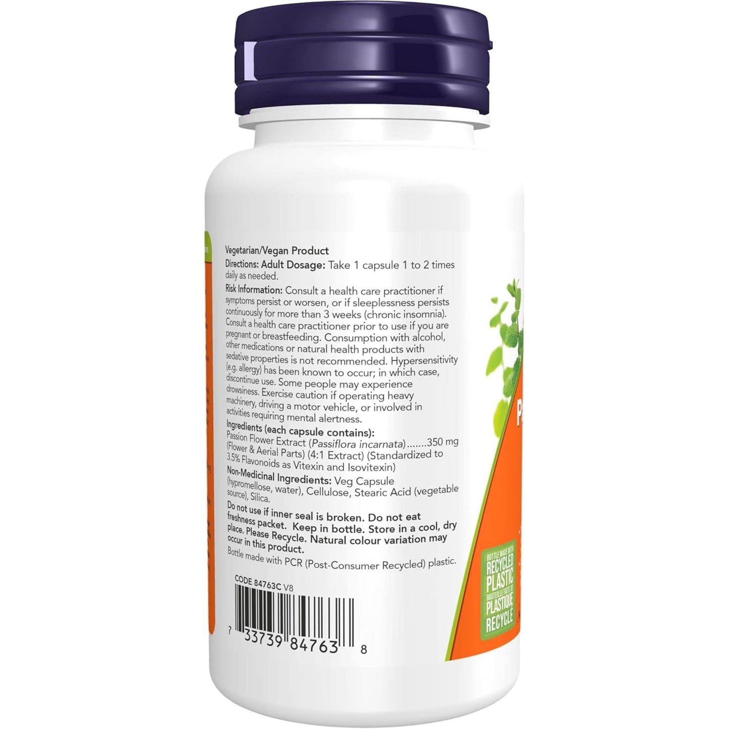 90 Vegetable Capsules | NOW Passion Flower Extract 350 mg