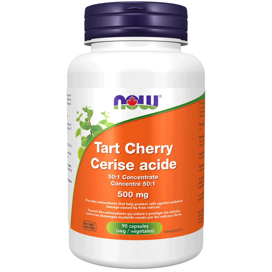 90 Vegetable Capsules | Now Tart Cherry 50:1 Concentrate 500 mg