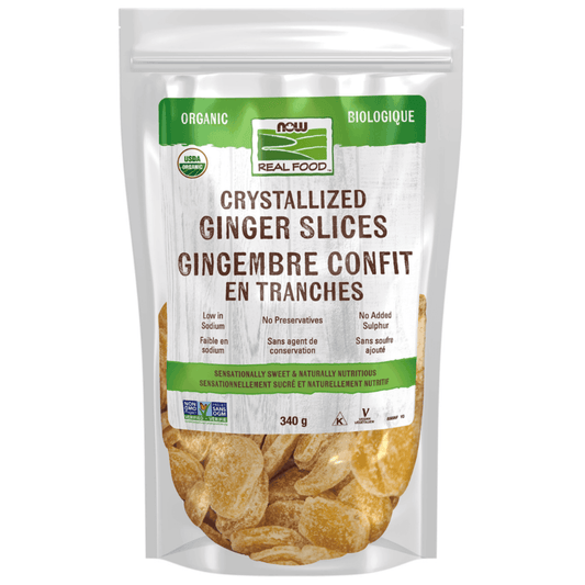 340g | NOW Foods Crystallized Ginger Slices