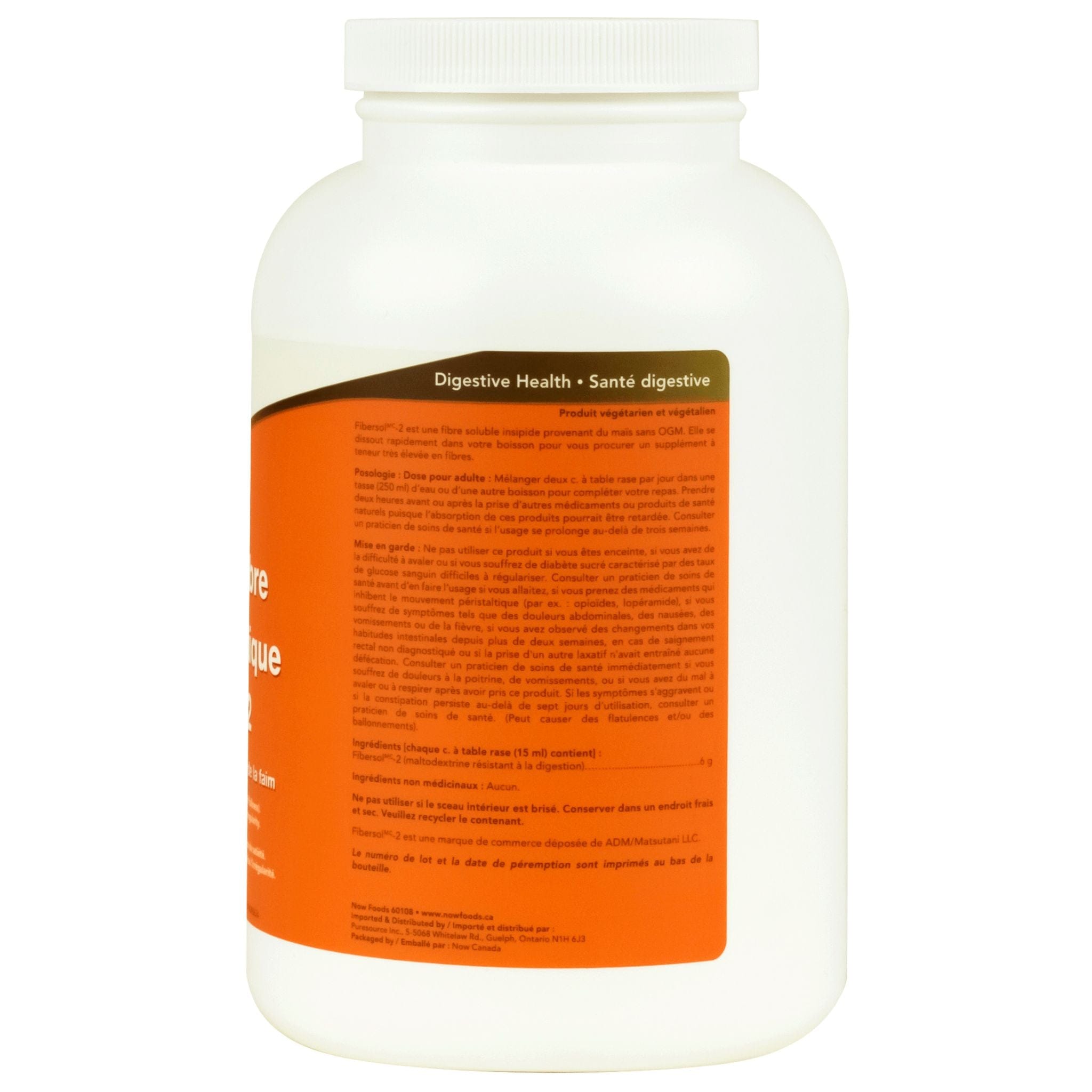 NOW Prebiotic Fibre with Fibersol-2 Hunger Management Powder, 340g