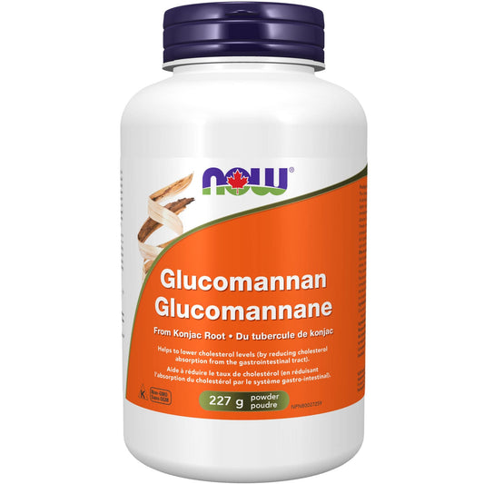 Unflavoured, 227g | NOW Glucomannan Powder From Konjac Root
