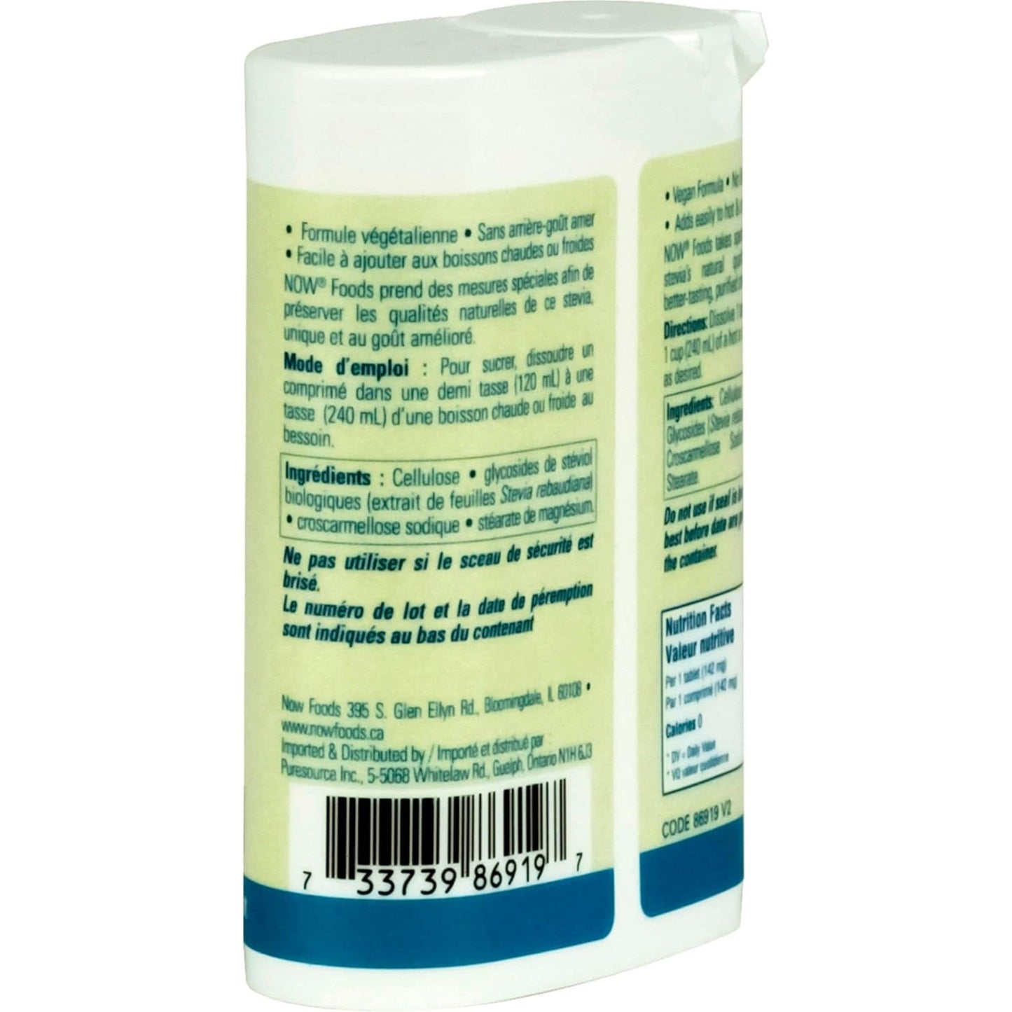 175 Tablets | NOW Better Stevia Instant Tabs, Quick Dissolving Sweetener