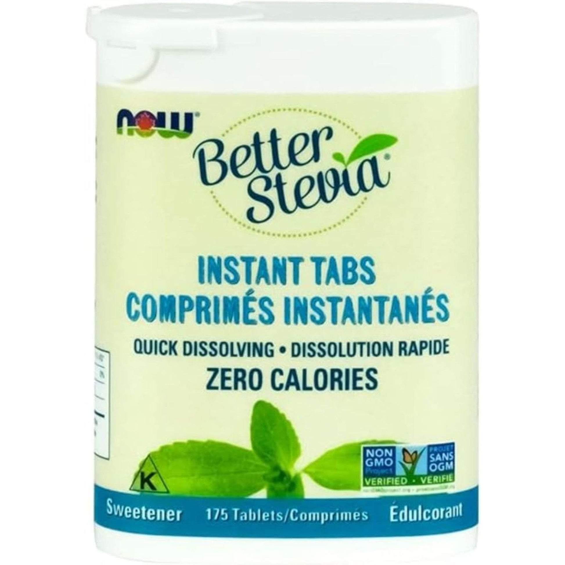 175 Tablets | NOW Better Stevia Instant Tabs, Quick Dissolving Sweetener