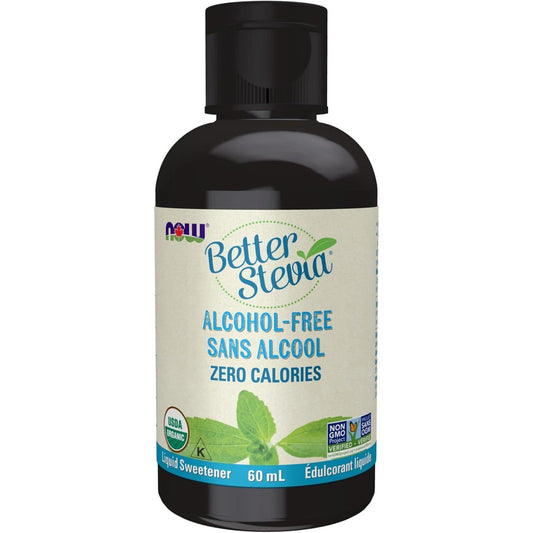 Natural Flavour, 60mL | NOW Better Stevia Alcohol-Free, Zero Calories, Liquid Sweetener