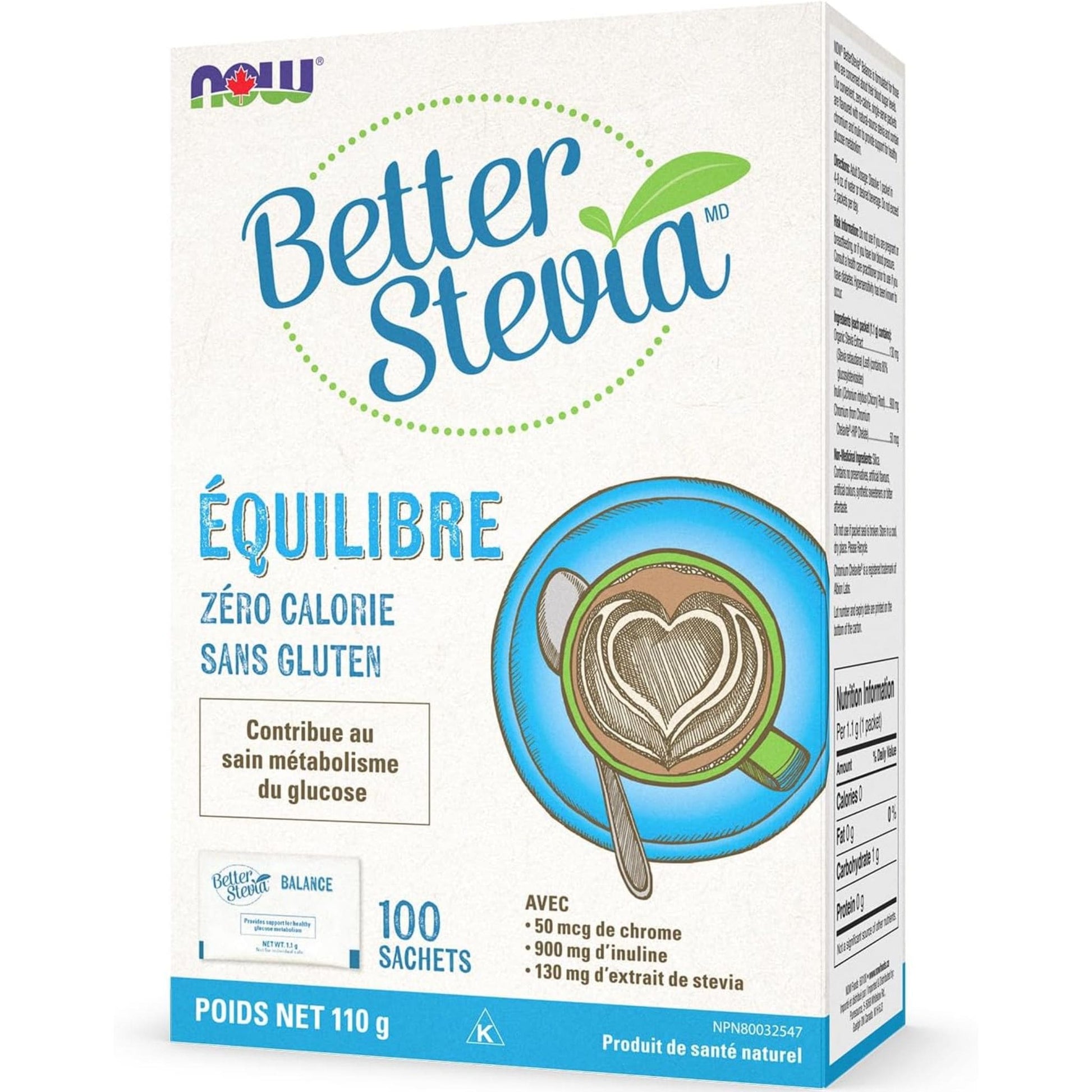 100 Packets | NOW Better Stevia Balance