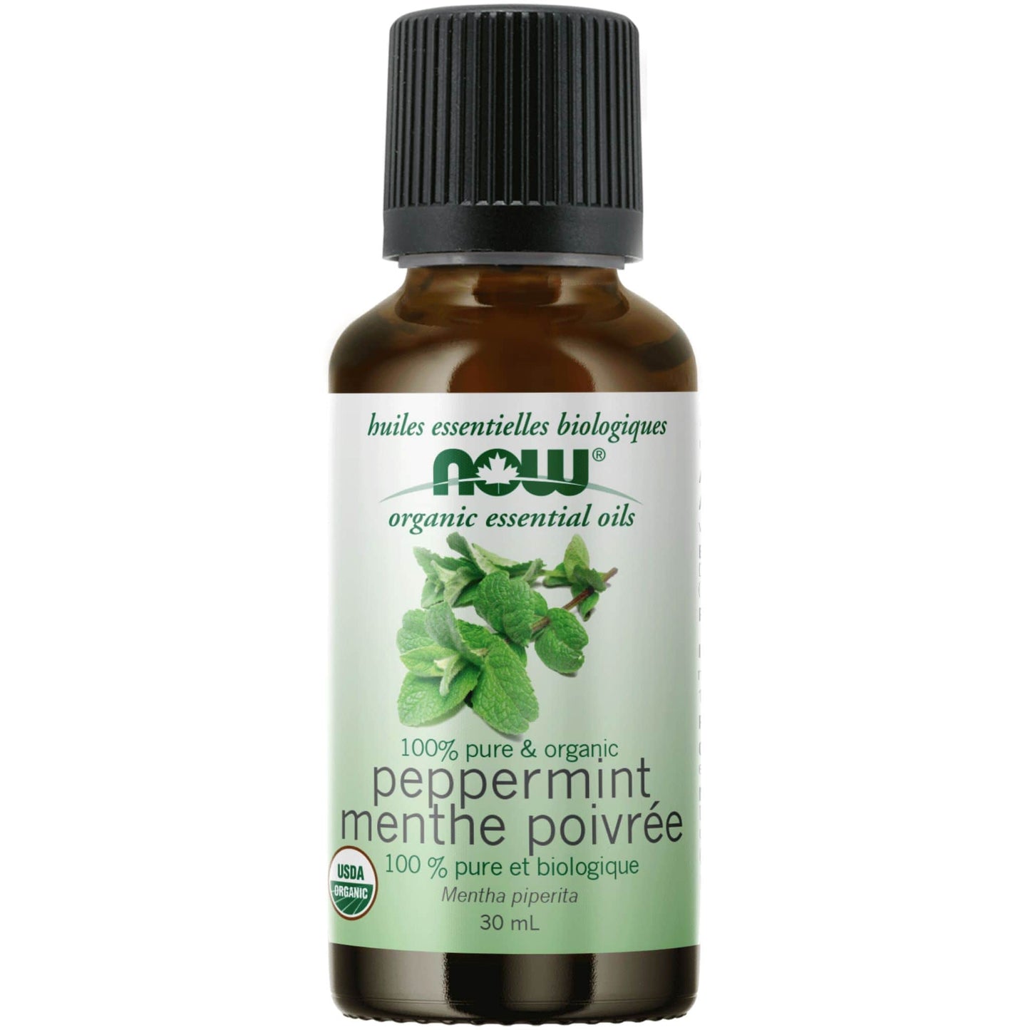 30mL | NOW 100% Pure & Organic Peppermint Essential Oil Blend