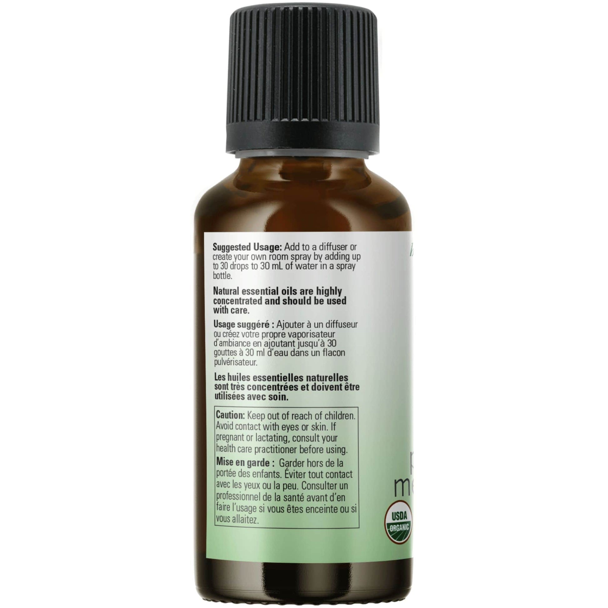 30mL | NOW 100% Pure & Organic Peppermint Essential Oil Blend