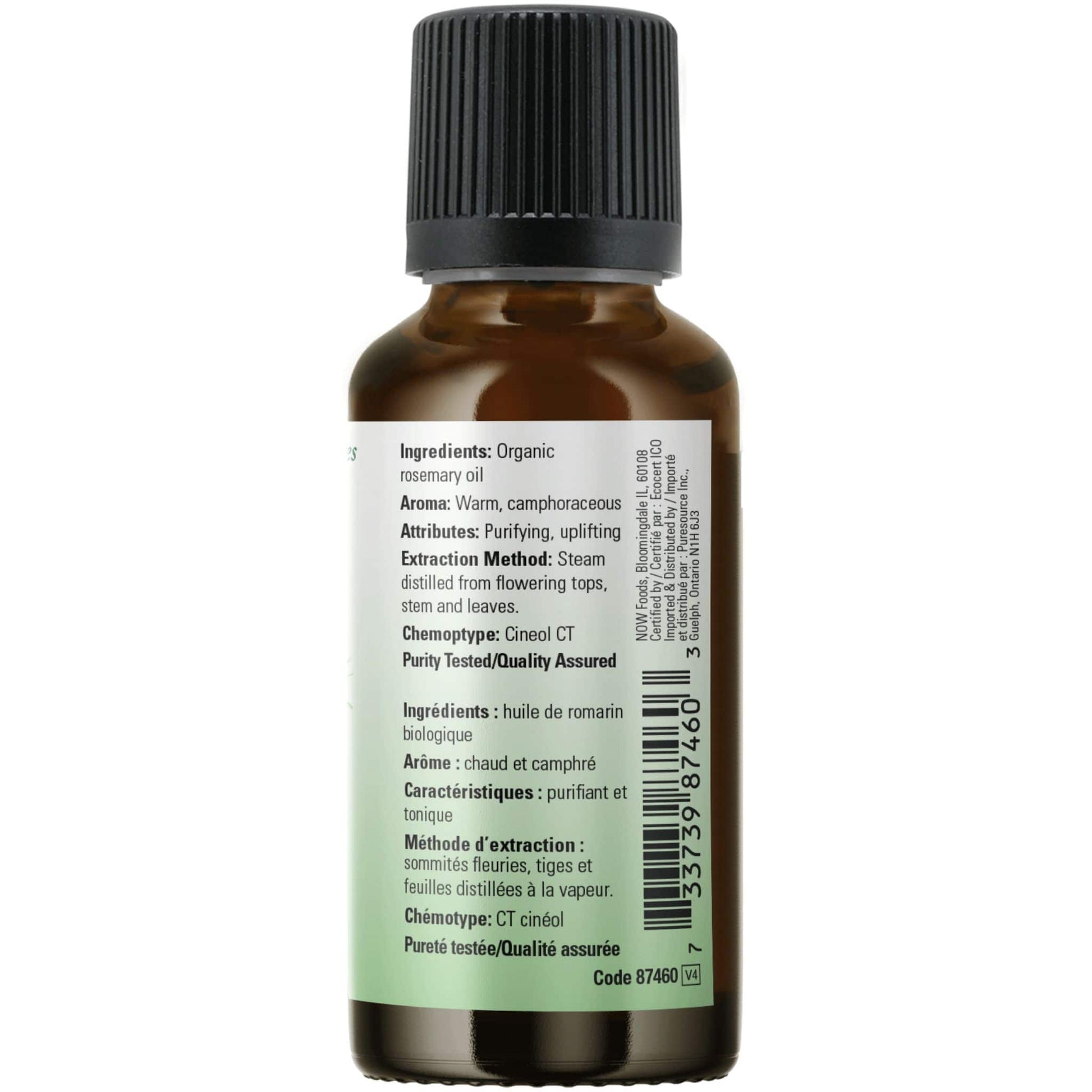 30mL | NOW 100% Pure & Organic Rosemary Essential Oil