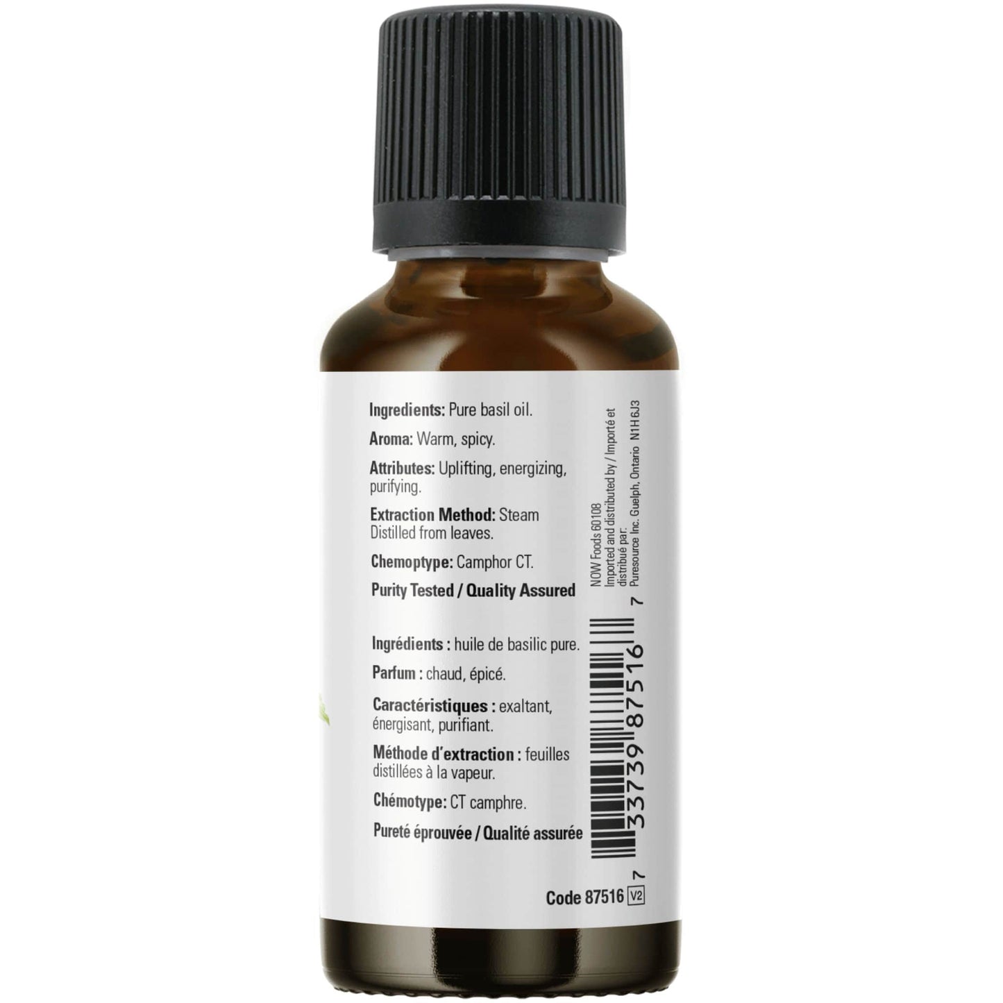 30mL | NOW 100% Pure Basil Essential Oil Blend
