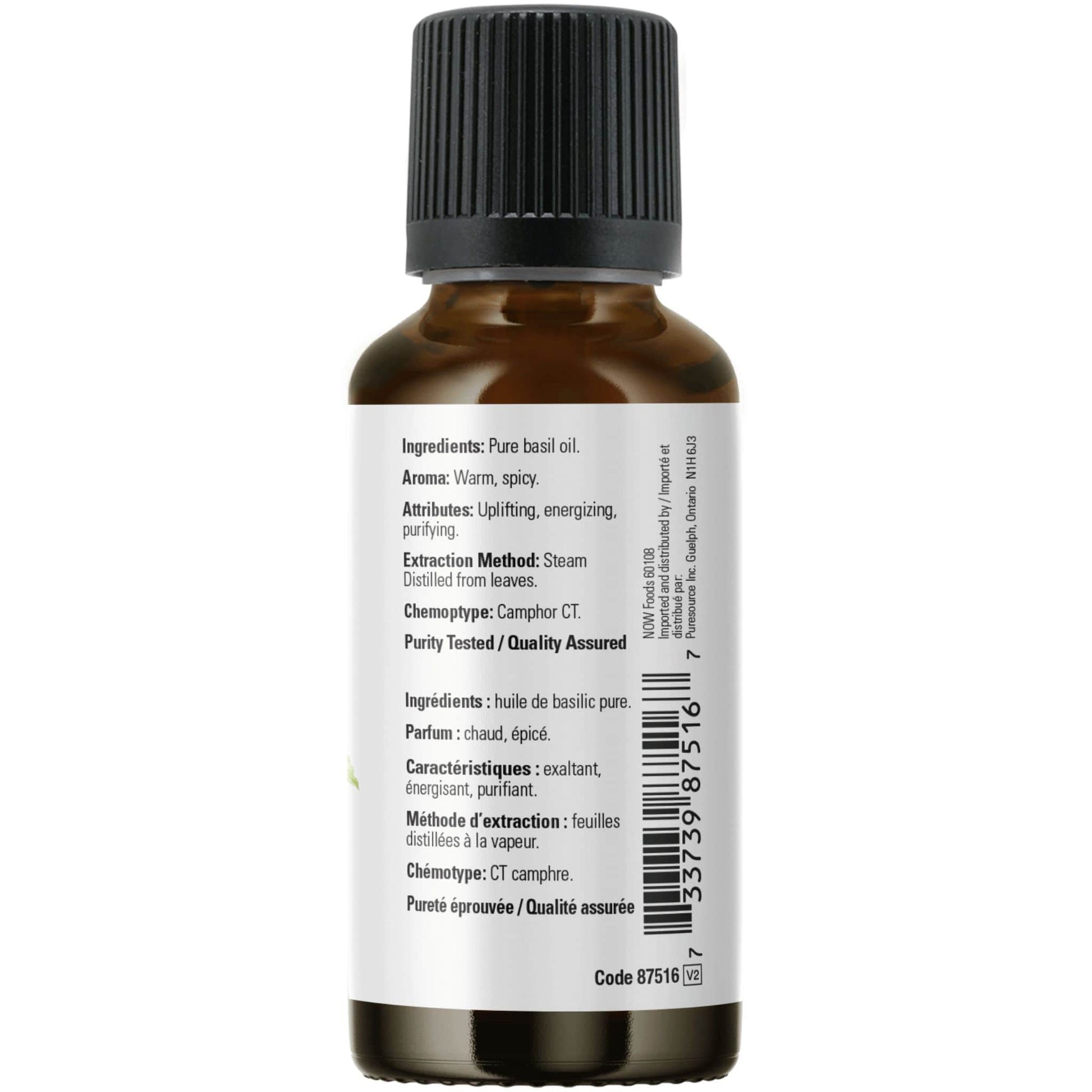 30mL | NOW 100% Pure Basil Essential Oil Blend
