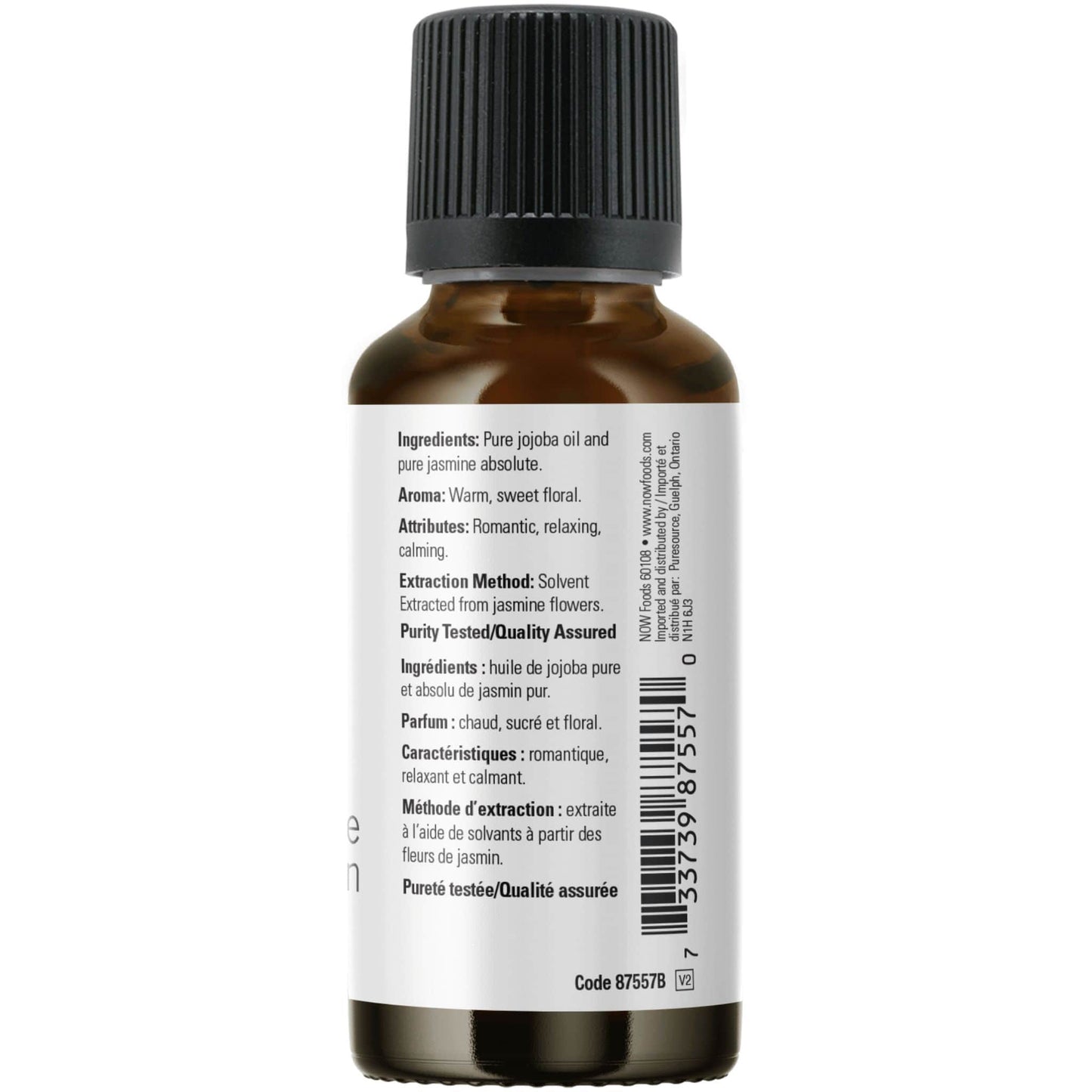 30mL | NOW Jasmine Absolute, 7.5% Oil Blend, 100% Pure & Natural (Aromatherapy)